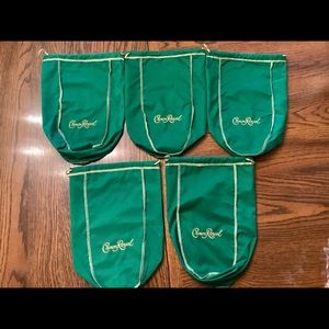 Bundle of 5 Crown Royal dust bags